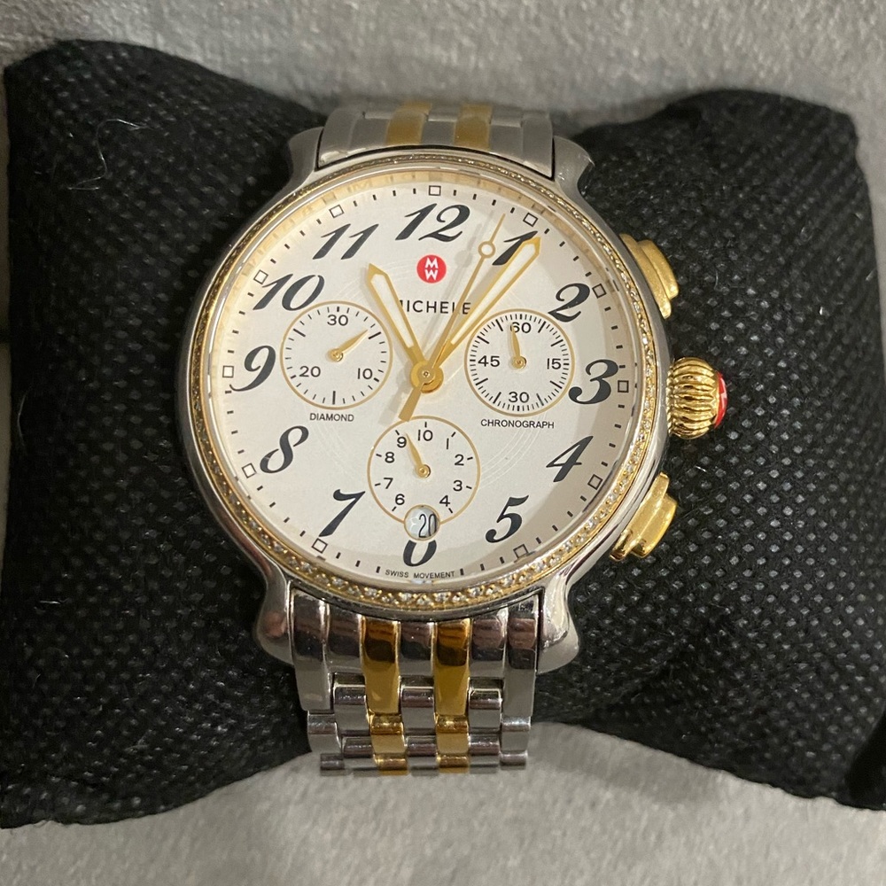 Michele CSXChronograph Diamond  0.40 CTTW-90 DiamondsMOPDial Watch MW23A01C5025